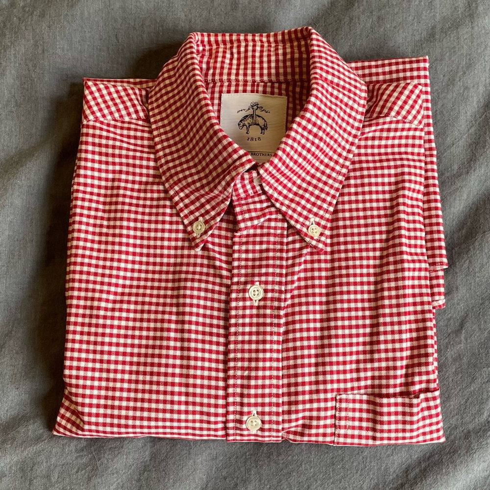Men's Red Checkered Shirt
